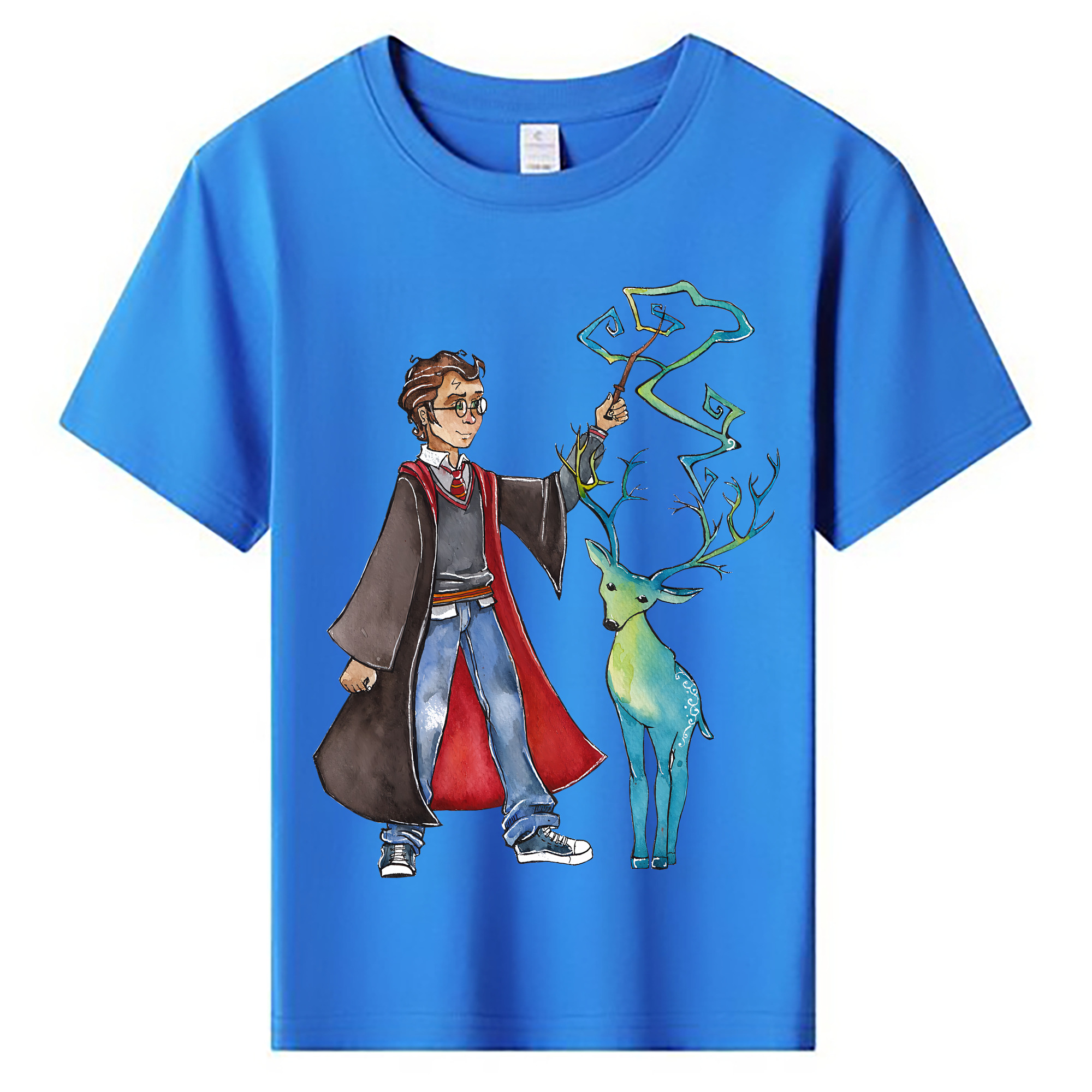 （画像用） Harry Potter ハリー・ポッターシリーズ 綿100％キッズTシャツ（フロントプリント）